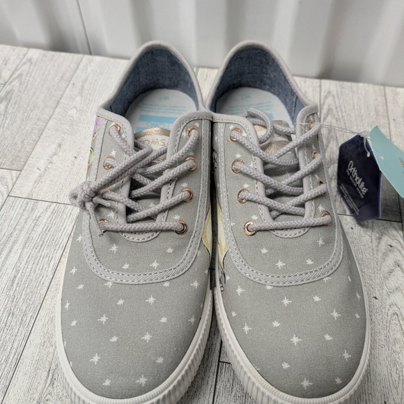 Toms Gray Star Pattern Flats with Disney Character Detail - Picture 8 of 10